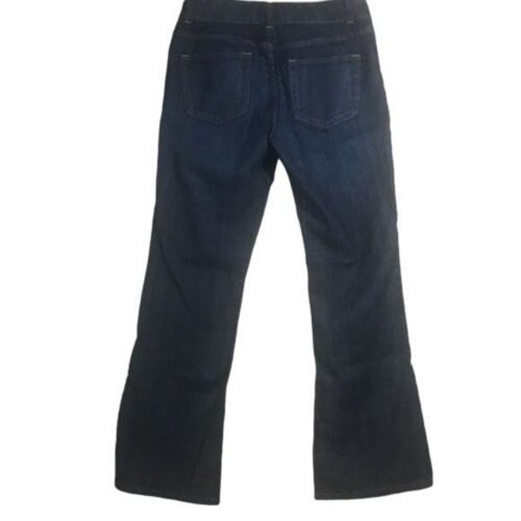 The Limited Womens Bootcut Dark Blue Jeans Mid Rise Dark Wash Slub Size 12L Y2K - Picture 2 of 8